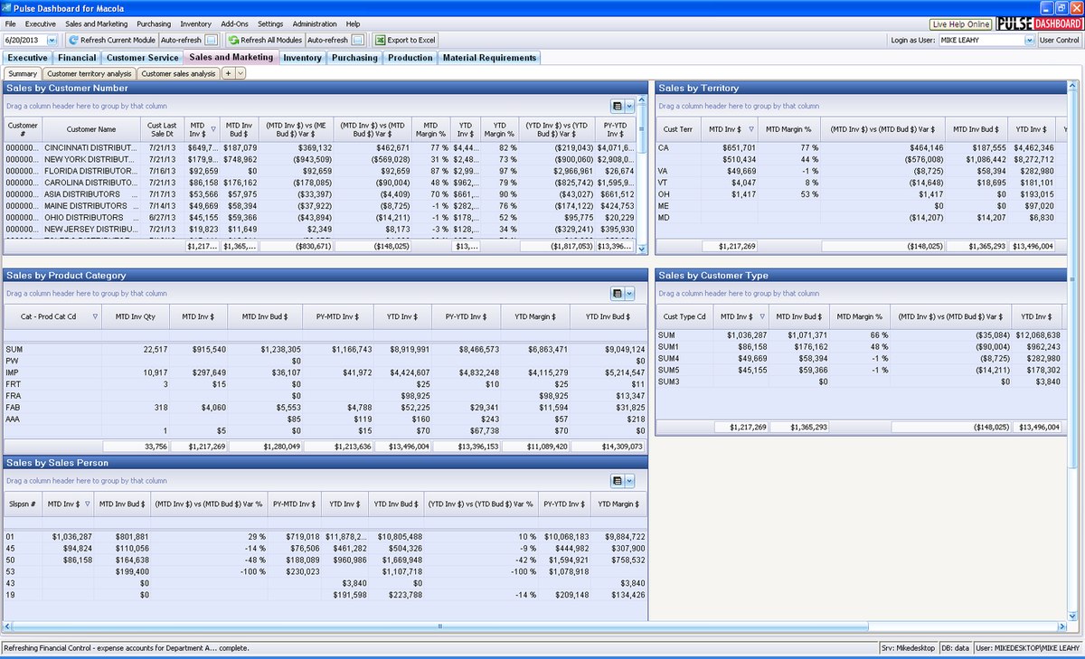 The Sales & Marketing module